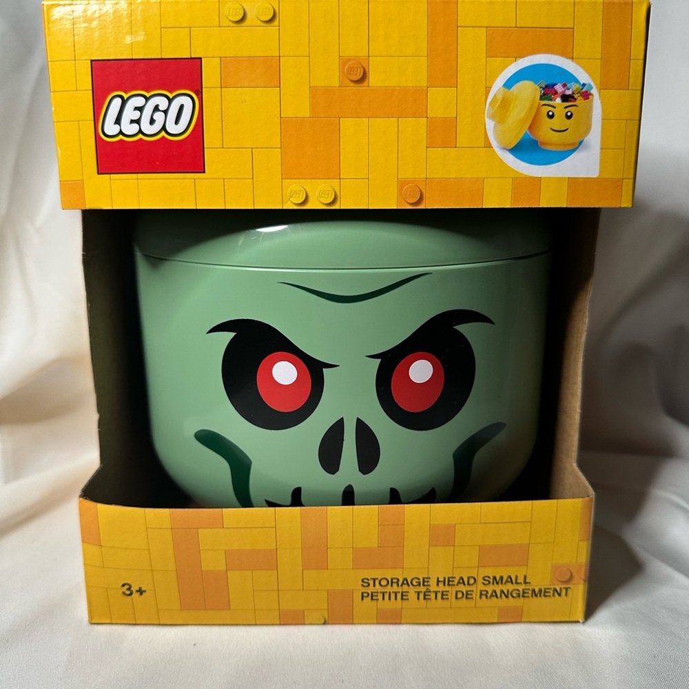 LEGO Green Skull Storage Container